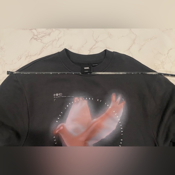 VANS CREW NECK SWEATER - DOVE BLOUSSANT XS NWT - Picture 8 of 11